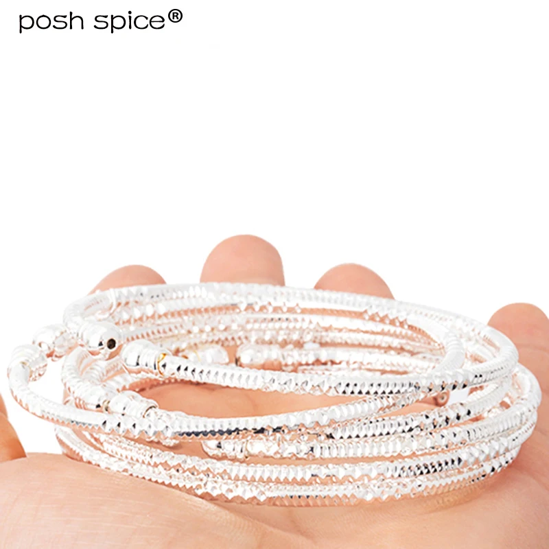 Индийские браслеты женский браслет с африканскими шариками серебряный белый