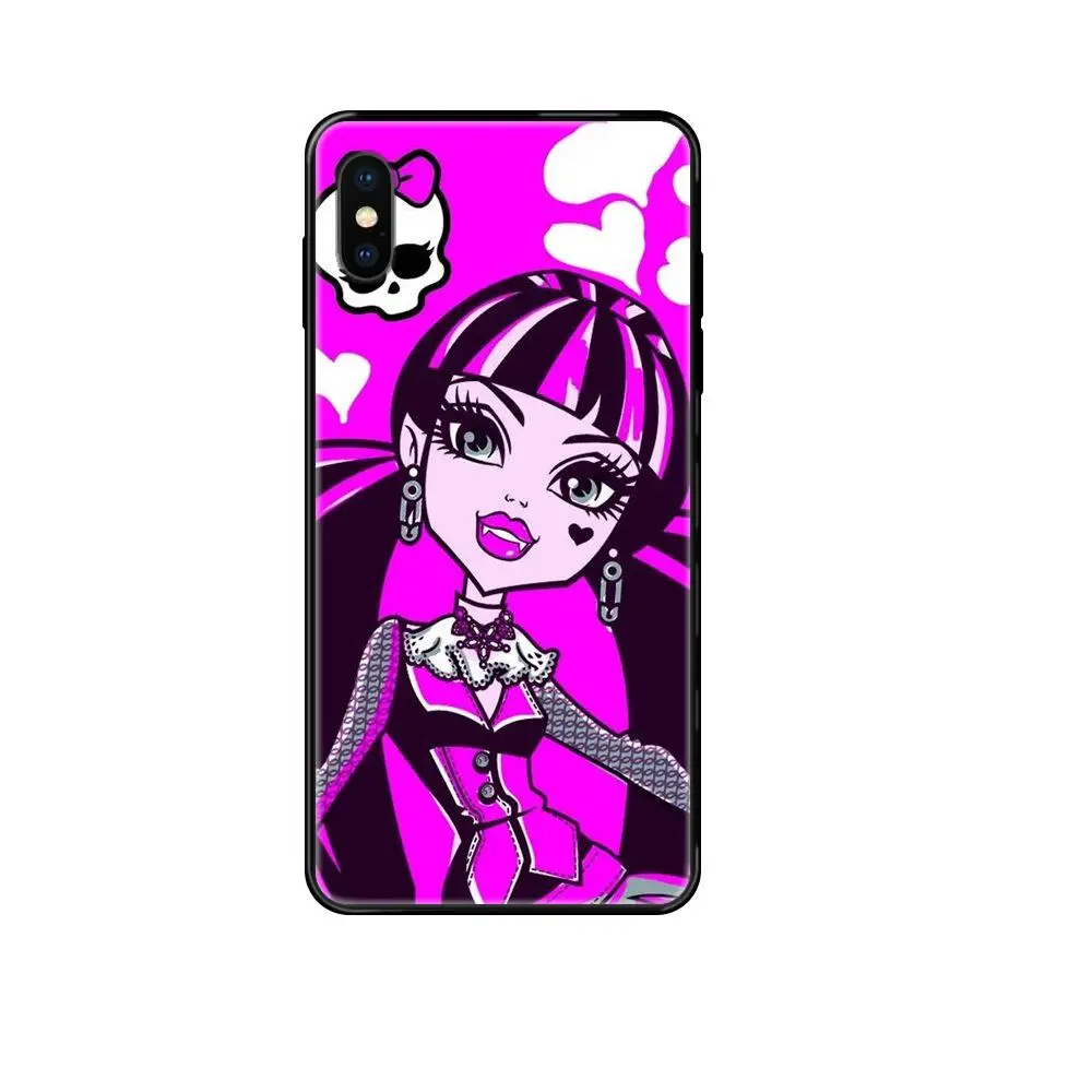 Новый черный чехол для телефона Monster High Samsung Galaxy S20 S10e S10 S9 S8 S7 S6 S5 edge Lite Plus Ultra |