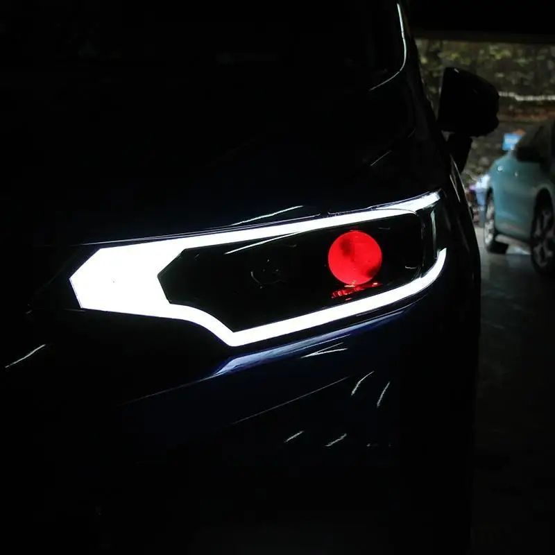 Drl Cob автомобилей Neblineros Led Para Авто Assessoires фары передние противотуманные задние Автомобильные фары в сборе 15 16 17 для Honda Fit