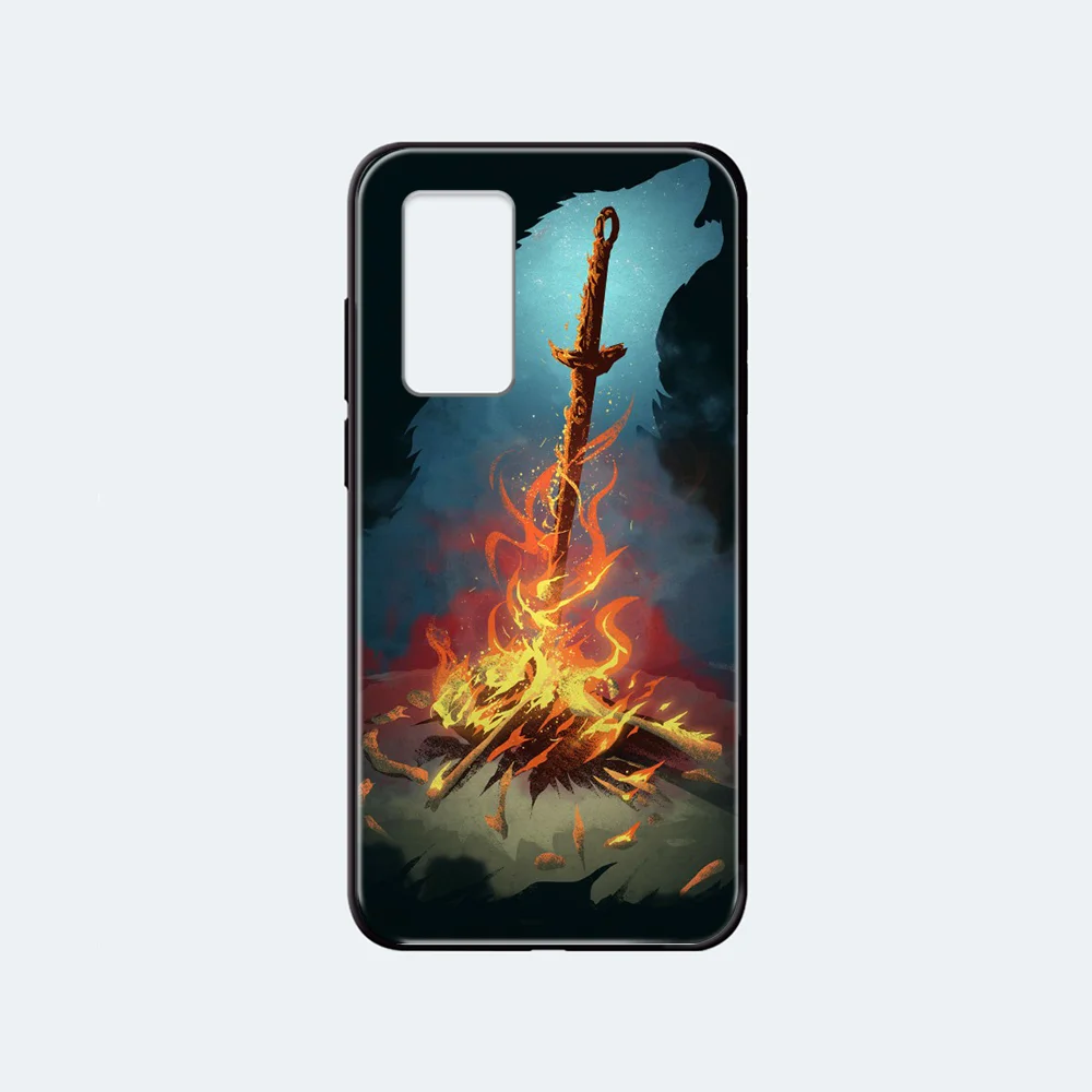 Praise the Sun Dark Souls Phone case cover hull For Huawei nova P Y 2 3 6 7 8 9 10 20 30 I Smart Plus Z Lite Pro II black | Мобильные