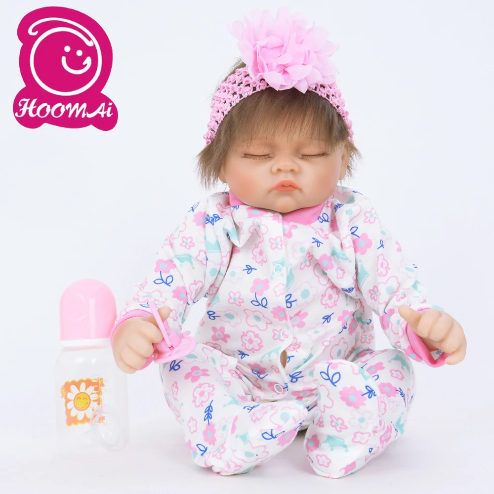 

Lifelike Reborn Babies Dolls Cloth Body 18" 45CM Lovely Now Realistic Bebe Reborn Baby Doll With Closed Eyes Kid Birthday Gifts