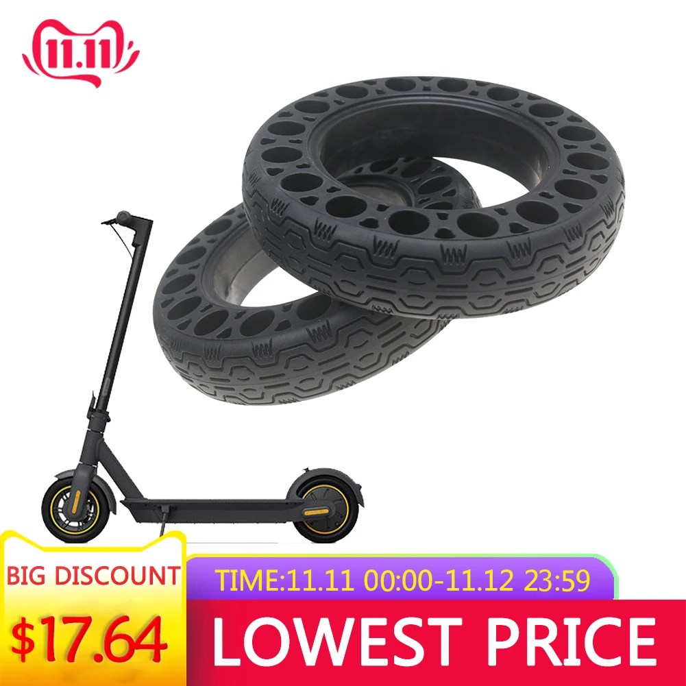 

Solid Tyre for Ninebot Max G30 Electric Scooter Durable Scooter Tyre Anti-Explosion Tire Accessories 10 Inch Outer Tire