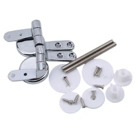 1set zine alloy toilet seats hinges toilet cover mounting fixing connector with screw fitting closestool replacement accessories