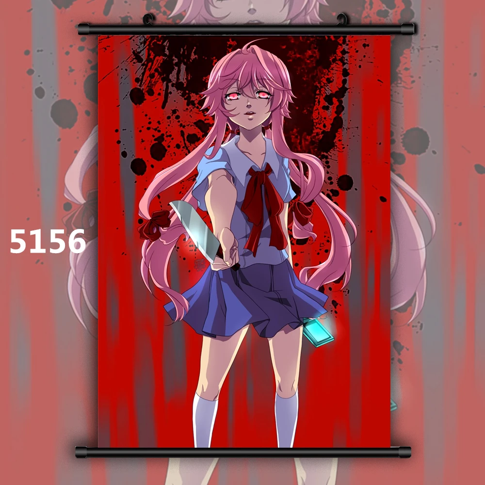 5156 Mirai Nikki дневник будущего Аниме Манга плакат в рулоне - Цвет: 5156