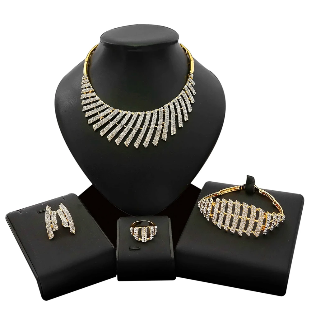 Yulaili турецкий Дубай золотые ювелирные наборы модные женские африканские бусины