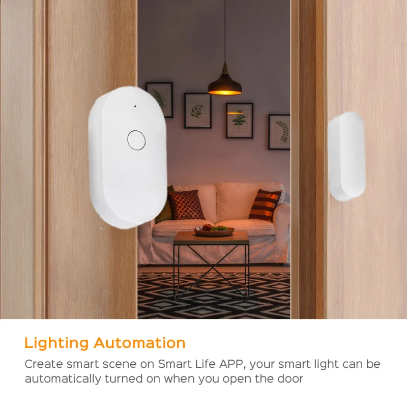 

Tuya Smart Wifi Door Sensor Detect Door Window Status Sensor Magnetic Alert Security Alarm Detector Independent Magnetic Sensor