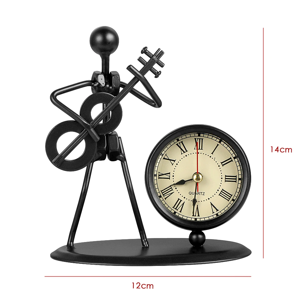 Украшение автомобиля ретро гитара бас Музыка украшения электронные часы мебель