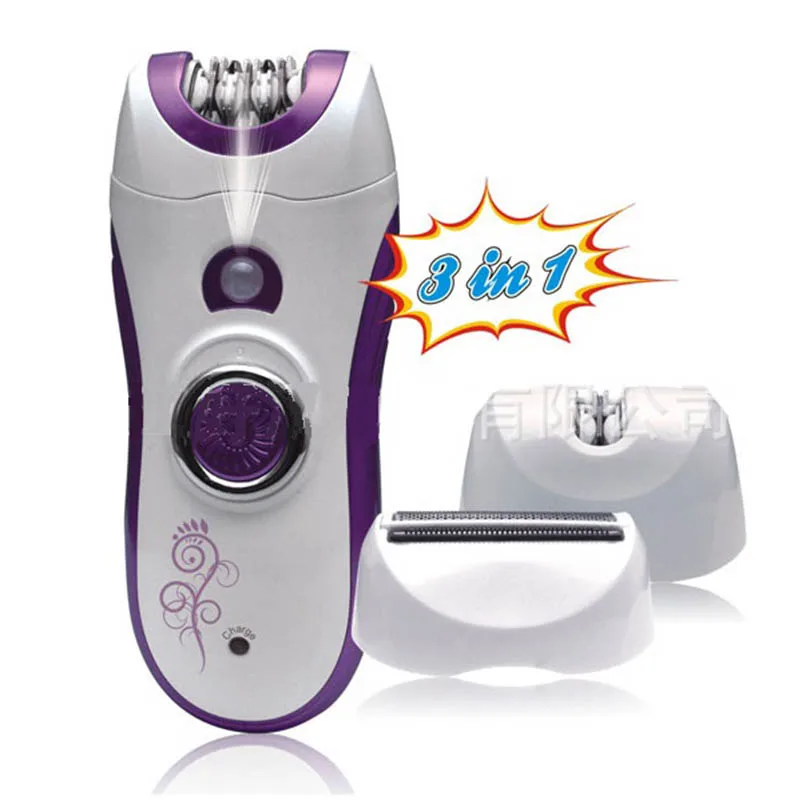 3 в 1 двухскоростной перезаряжаемый эпилятор женское электрическое удаление
