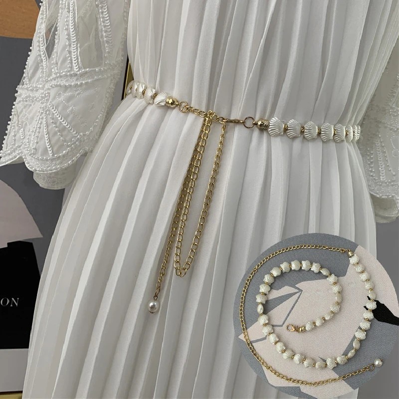 Классические поясные цепи ремни для платьев уплотнения корсет ракушки пояса