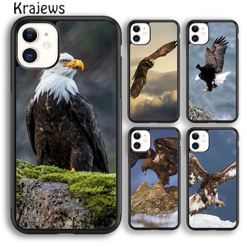 Мягкий чехол для телефона krajew с изображением золотого орла летающего iPhone 5s 6s 7 8 plus
