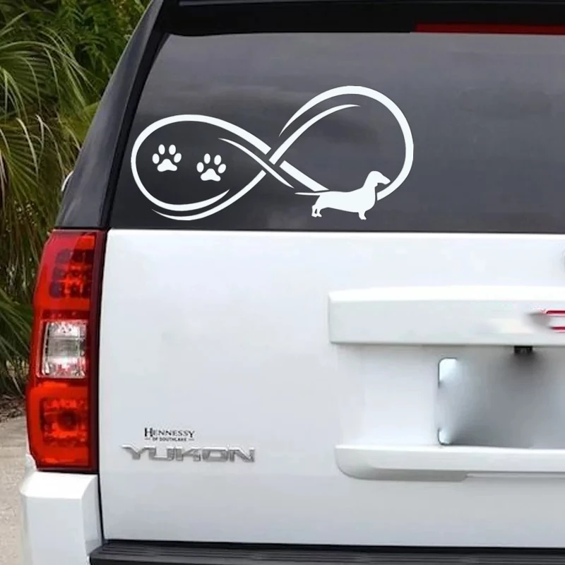 40743# наклейки на авто Винерская Собака Такса Бесконечность водонепроницаемые