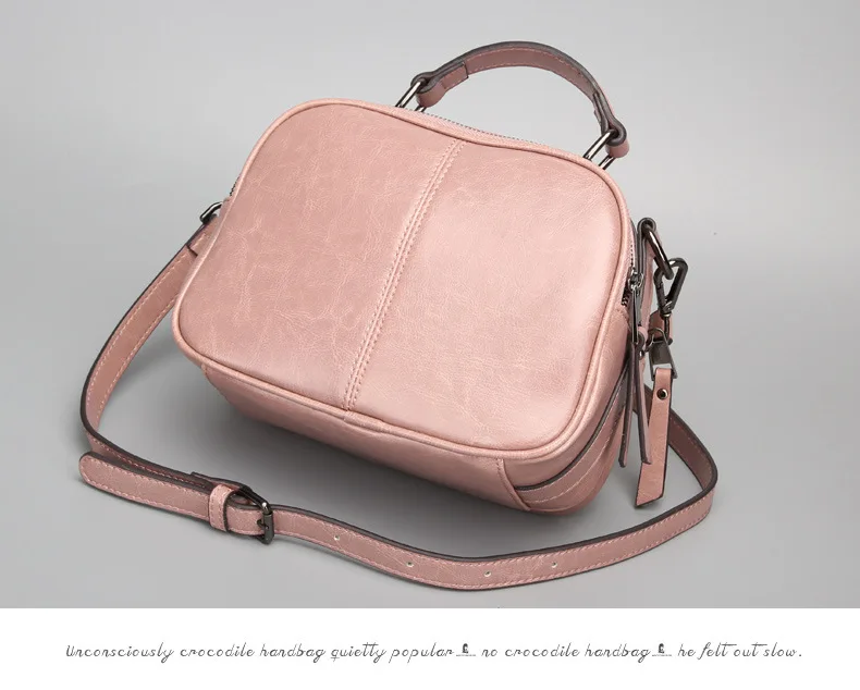 

Genuine leather cowhide small bag 2021 new fashion lady shoulder bag casual handbag messenger bag female bag