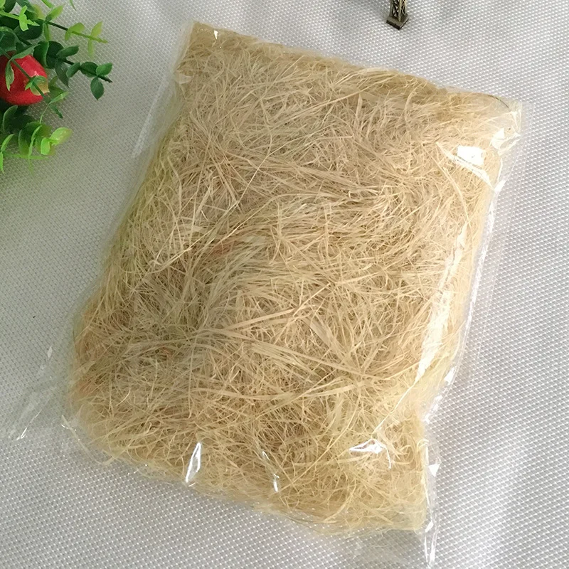 

50g/100g Festive Supplies Natural Raffia Grass Gift Box Decoration Red Wine Cosmetic Packing Filler Material Shredded Paper