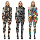 Женский Камуфляжный боди с принтом Тигр