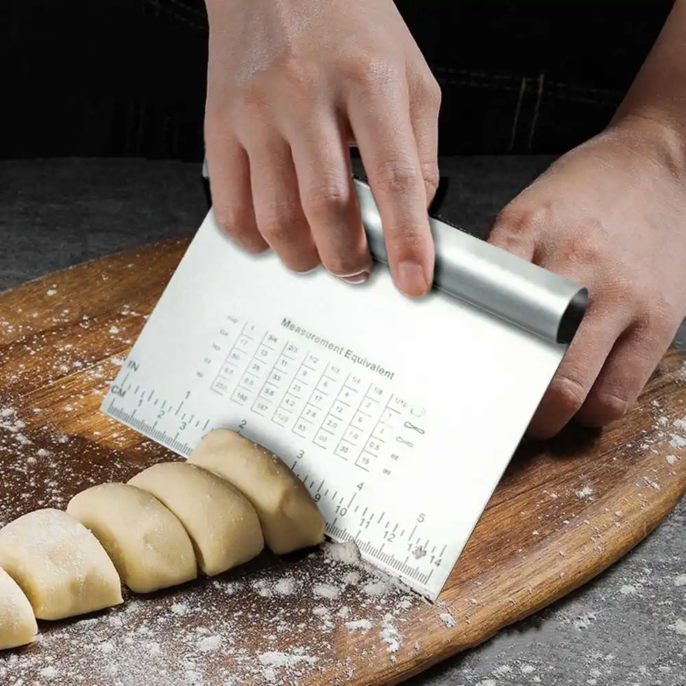 

Accessories Pizza Fondant Smooth Knife Dough Scraper Multipurpose Cutters Cream Tools Kitchen Spatulas StainlessSteel Cake