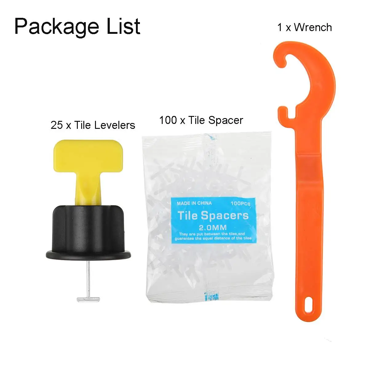 

126Pcs Level Wedges Tile Spacers For Flooring Wall Tile Spacer Carrelage Tile Leveling System Leveler Locator Spacers Plier