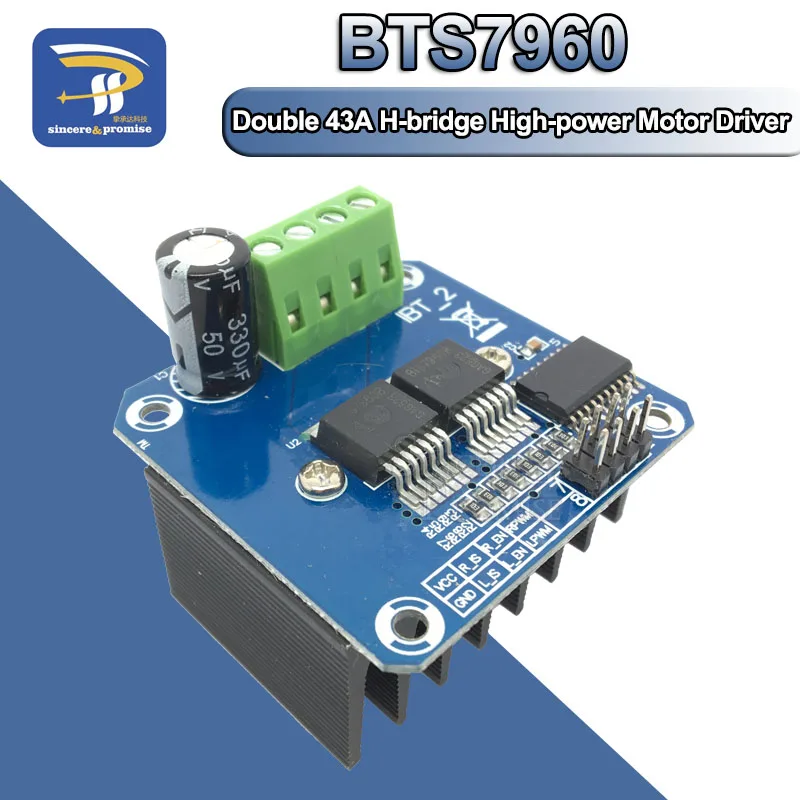 Модуль шагового двигателя BTS7960 BTS7960B DC 43A h мост ШИМ модуль DIY умный автомобиль