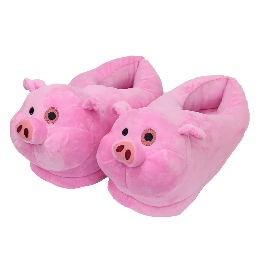 

Gravity Falls Cartoon Waddles Pig Plush Slippers Kawaii Cute Soft Warm Fans Collection Props