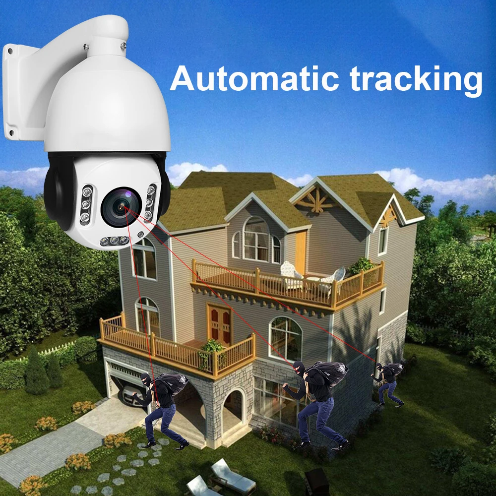 Беспроводная IP-камера IMPORX 5 МП 20-кратный зум автоматическое слежение PTZ IP HD 1944P Wi-Fi