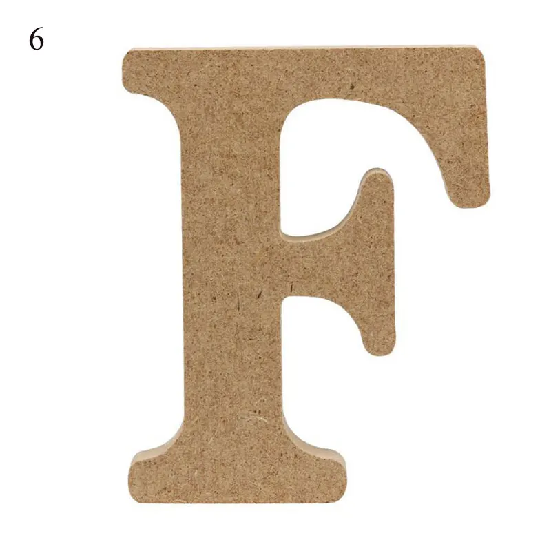 

1PC Wood Color Wooden Letters Alphabet DIY Word Letter Art Crafts Wedding Birthday Party Home Decor Personalised Name Design