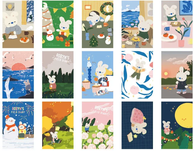 

143mmx93mm travel field paper postcard(1pack=30pieces)
