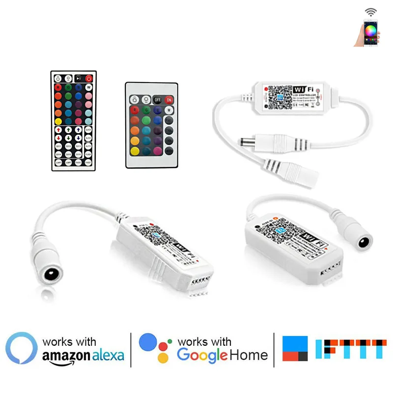 

Led RGB Wifi Controller RGBW RGBWW Bluetooth 2.4G Touch Single Color Led Controller For 5050 2835 Led Strip Magic Home DC5V 12V
