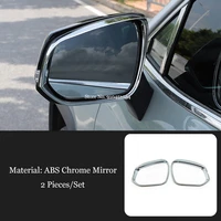 for toyota alphard vellfire 2016 17 18 19 2020 abs carbon fiber car rearview mirror block rain eyebrow cover trim accessories