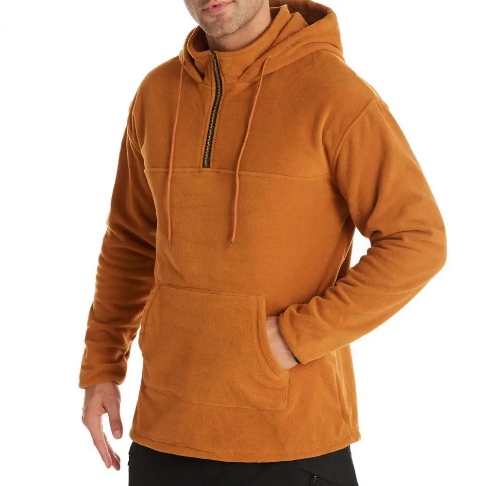 

Мужская Флисовая Толстовка с большими карманами, однотонная Толстая флисовая толстовка на молнии, пуловер, топы оверсайз, новинка 2021