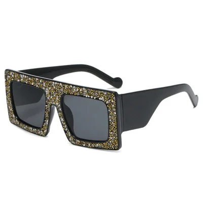 

Rectangular Sunglasses For Women Big Frame Starry Sky Flashing Sunglasses Fashion And Leisure Outdoor Driving Street Photography