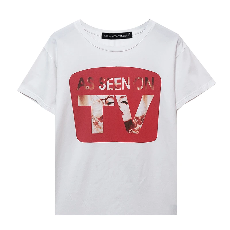 

New T shirt women s short sleeve T shirt women s fashion summer half sleeve 2020 new loose printed letter pure cotton