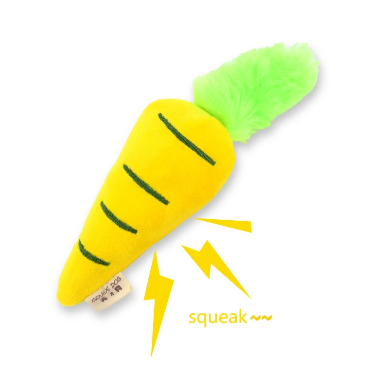 

Высококачественная игрушка для собак, флисовая пищащая морковка, игрушки для питомцев, щенков для больших собак, интерактивные питомцы, мал...