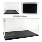 1 шаг, акриловый пылезащитный ящикЧехол, Коллекция строительных блоков, черный базовый дисплейПоказать чехол, коробка, фигурки, кирпичи для детей, игрушки, подарки