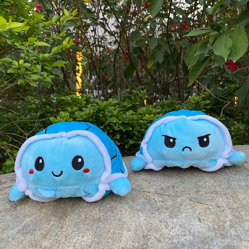 

2021 Mascot Soft Simulation Two-side Octopus Doll Kids Emotional Epression Double-sided Flip Plush Toy Children Birthday Toys