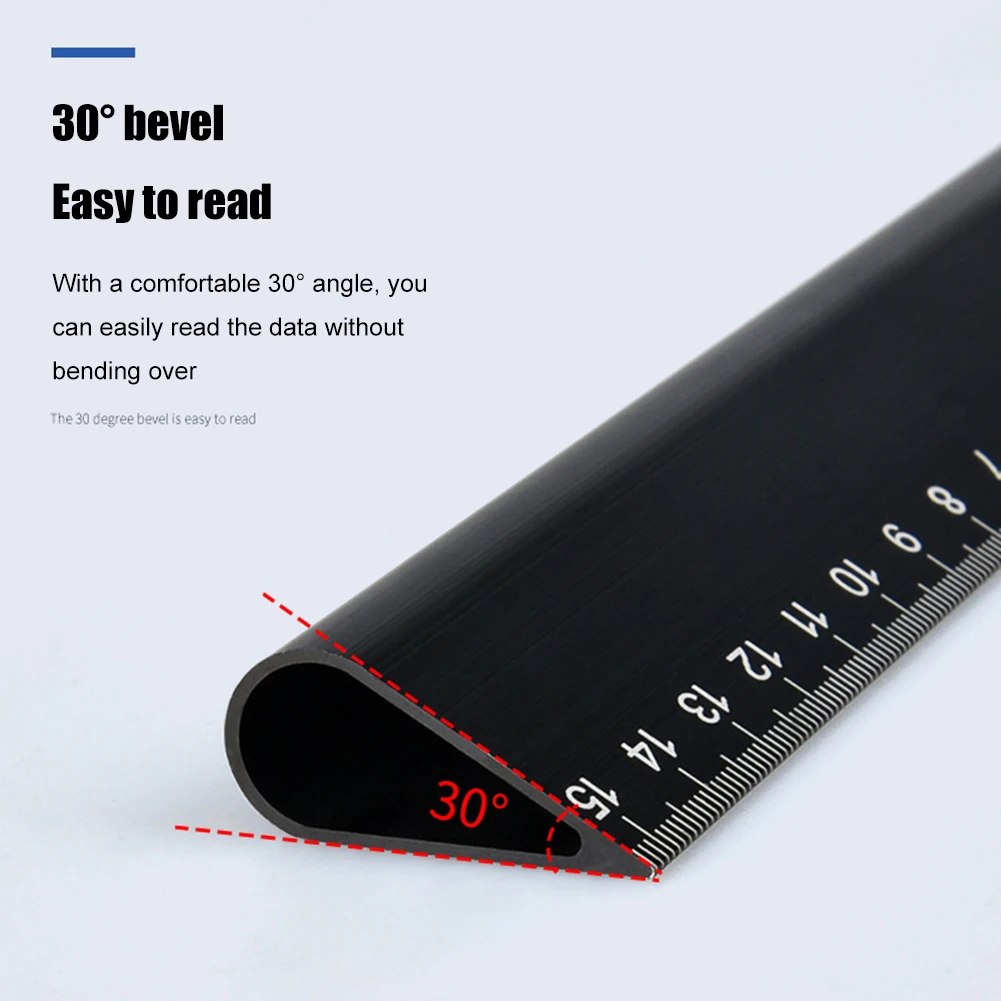 

2021 Portable Straight Ruler Metric System Aluminum Alloy Woodworking Measuring Meter Precision Measuring Hand Tool