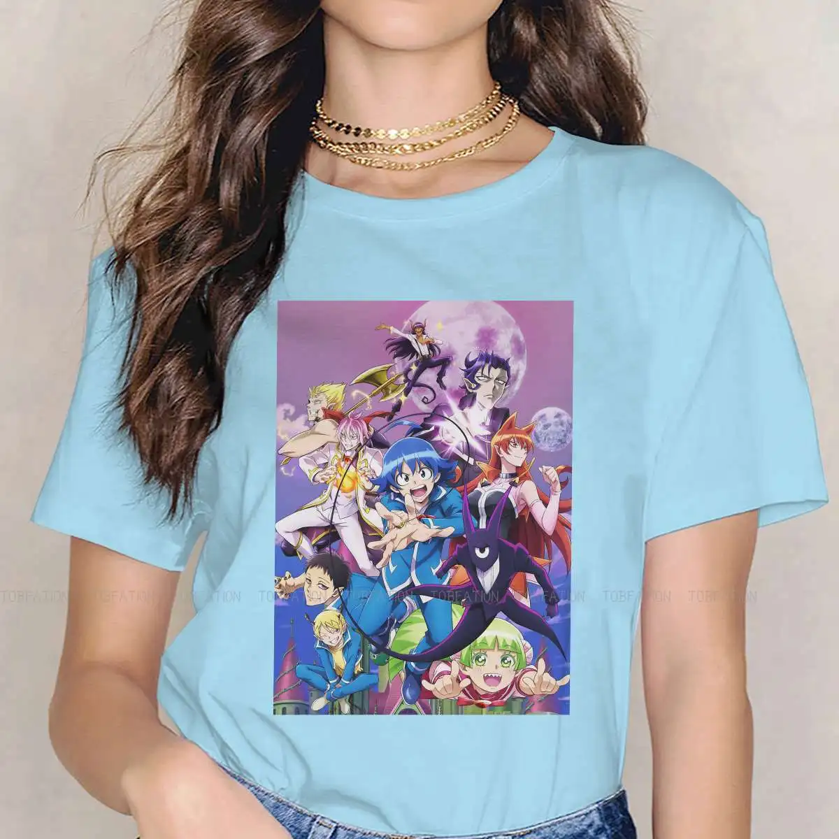 

Mairimashita Lruma Kun TShirt for Woman Girl 5XL Welcome to Demon School Season 2 Soft Leisure Tee T Shirt Novelty Loose