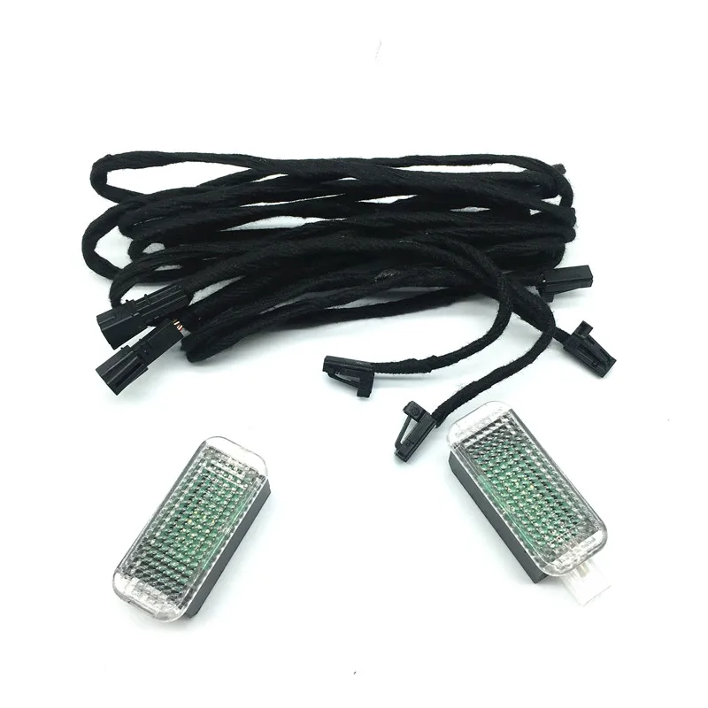 

Задний светодиодный светильник для ног автомобиля, провод для подсветки ног для A1 A3 A4 A5 A6 A8 Q3 Q5 Q7 Passat B6 B7 Golf 5 MK5 6 MK6 сиденье Toledo Leon светодиодный o Leon