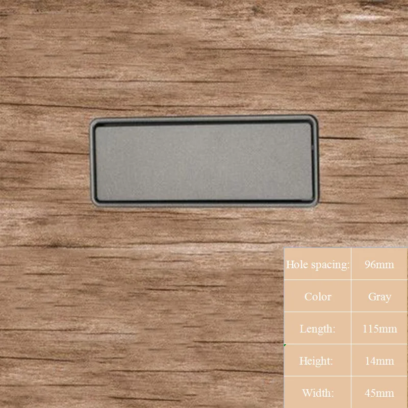 Ручки для шкафов imango скрытые серые/черные цинковые