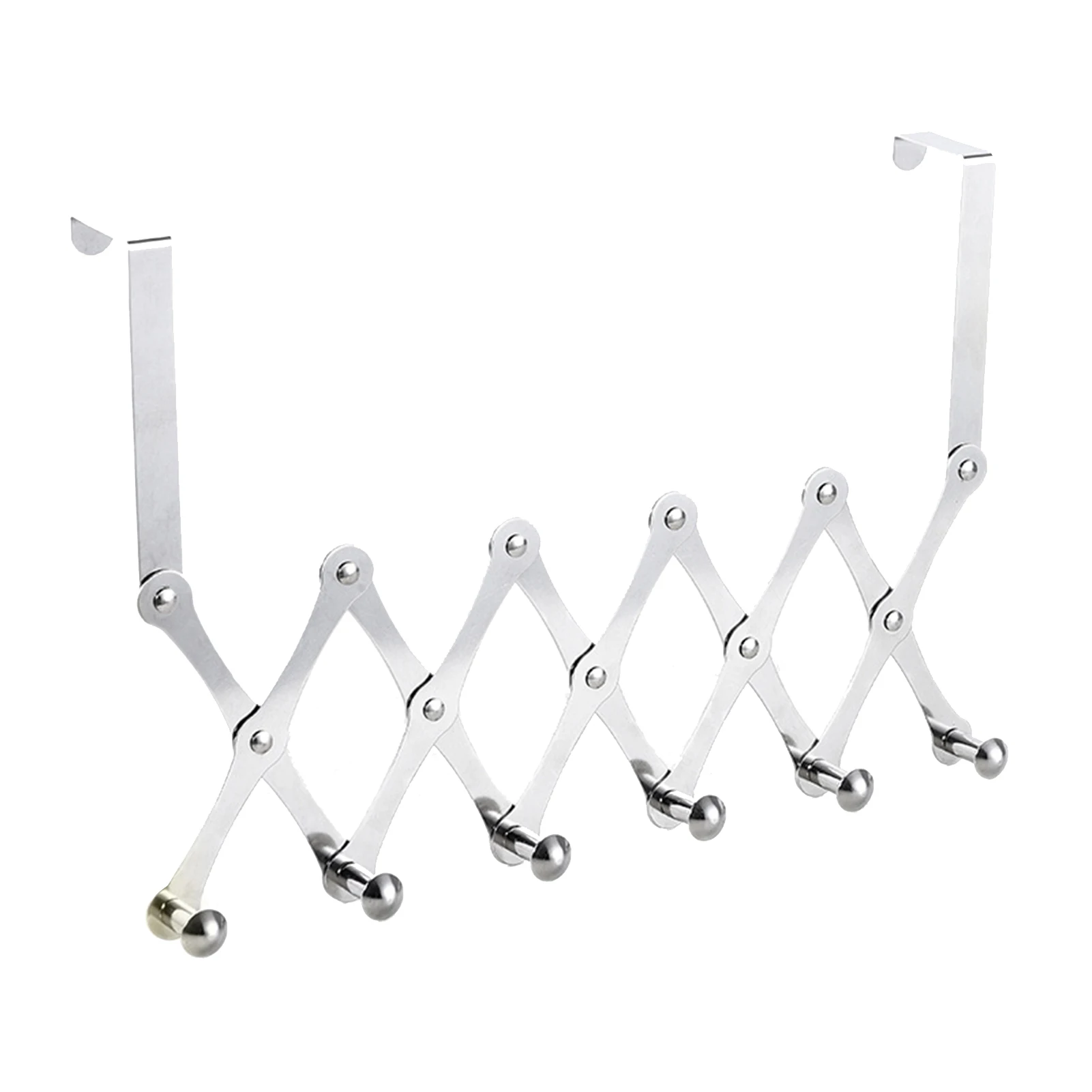 

Punch-free Retractable Folding Hanger Stainless Steel Coat Sundries Door Hook Hanging Rack Supplies