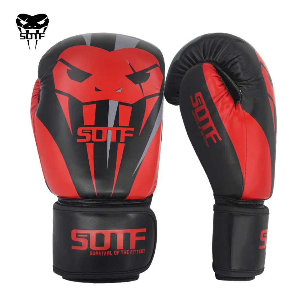 

snake MMA muay thai Boxing boxing mma SOTF pads Muay gloves Adults glove gloves red Thai Tiger Sanda box black Venomous fight Ve