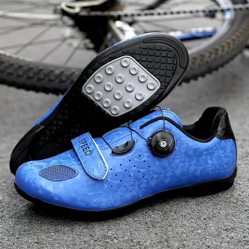 

2021 MTB Bicycle Cycling Shoes for Men and Women No-lock power-assisted Bike Shoes Rubber Sole Lock Shoes Road Mountain Sneakers