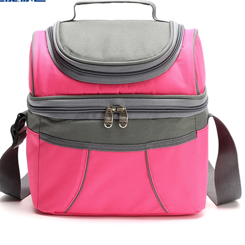 

Oxford cloth insulation bag multi-function picnic bag Refrigerated thermal bag aluminum film lunch bags preserve warm strap bag