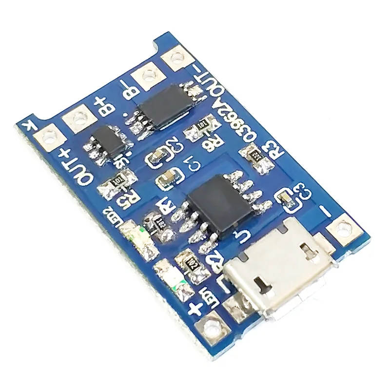 5 шт. зарядная плата TP4056 с Micro USB В 1A 18650|Интегральные схемы| |