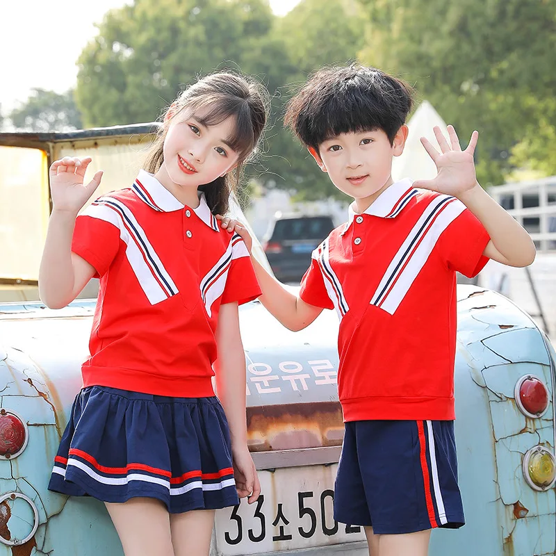 Униформа для учеников начальной школы хлопковая спортивная одежда униформа
