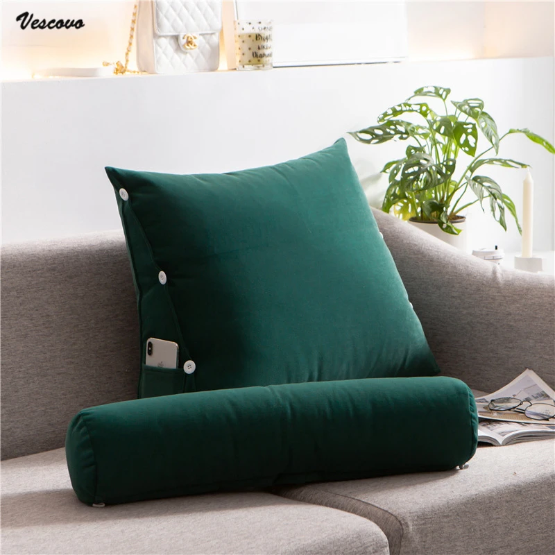 VESCOVO диванная подушка поясная спинка кровати моющаяся для чтения | Дом и сад