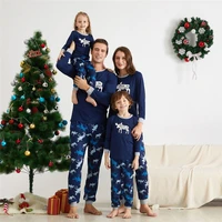 family christmas pajamas set 2021 xmas mother and daughter kids print family matching nightwear sleepwear pyjama famille noel