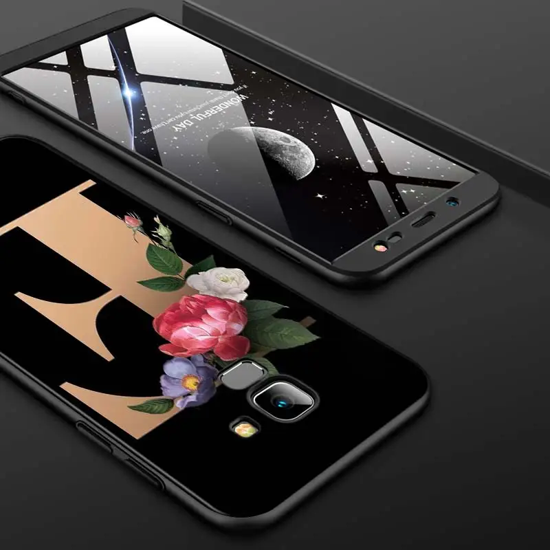 

English Letters for Samsung J7 Duo J2 J4 J8 J730 J6 J530 J5 J3 Prime Plus Core 2018 2017 2016 EU Black Phone Case