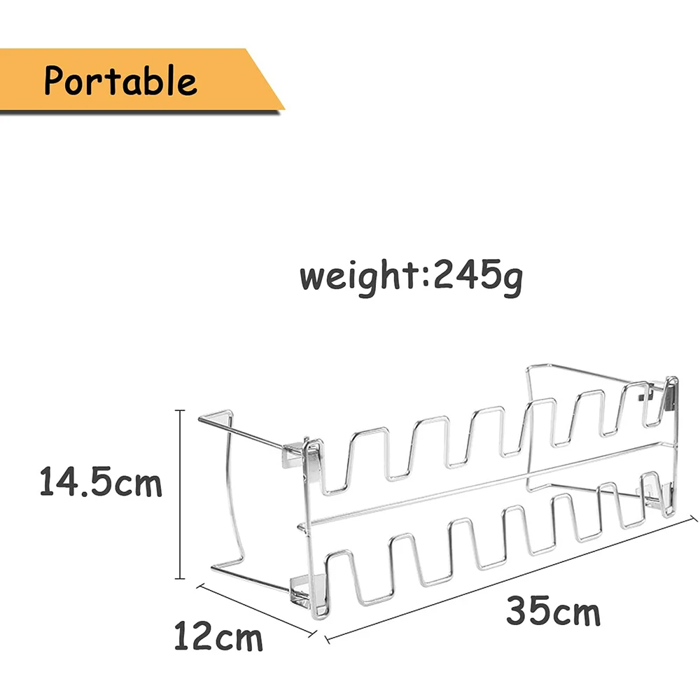 Подставка под крылья для куриных ножек металлическая подставка из нержавеющей
