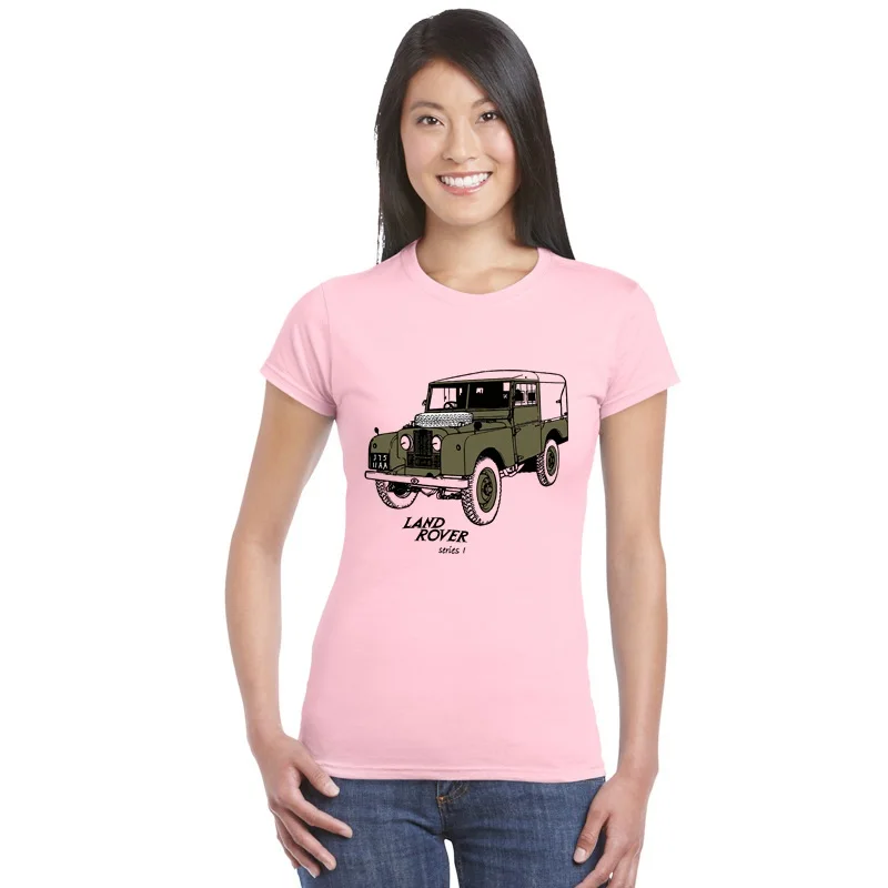Женские топы футболки Land Car Rover 90 совершенно совершенные для спортзала женские