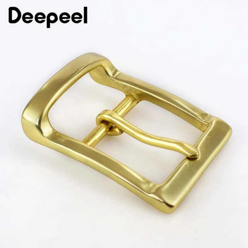 Deepeel 1 шт. 40 мм цельная латунная пряжка для ремня мужчин 38-39 ремни металлические