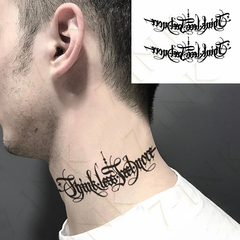 Водонепроницаемый временная татуировка Стикеры большой Размеры холодному